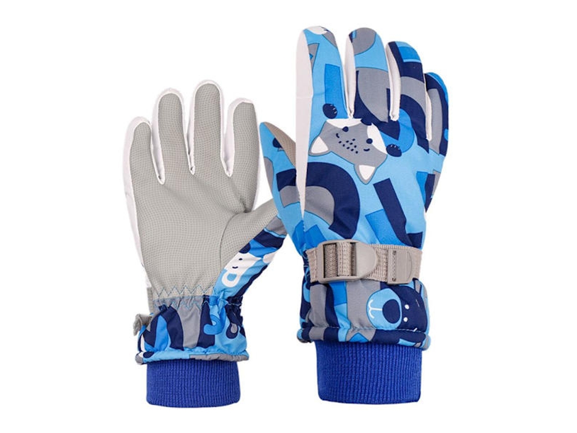 Luvas De Esqui Infantis, Punho Longo, Tamanho M 3 Aquaforge