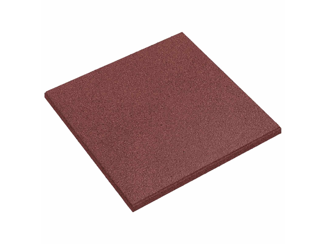 Vidaxl Azulejos De Proteção Contra Quedas 18 Unid. Vermelho 50 X 50 Cm