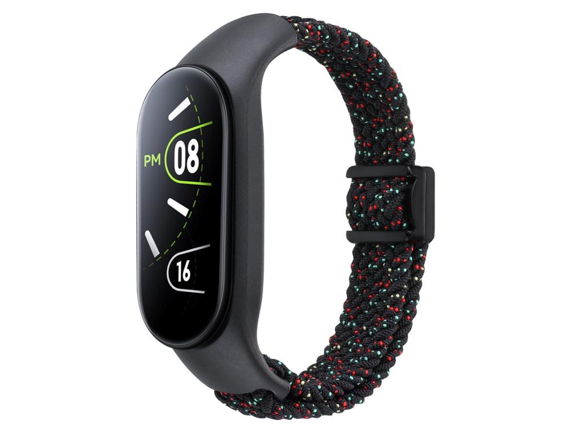 Capa para Xiaomi Mi Band 7/6/5/4/3 com fecho magnético e laço trançado preto starlight XIAOMOYU