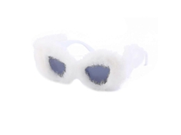 2026 óculos de Sol Feminino com Cabelo Macio, Design de Olhos de Gato e Proteção Uv400 para Festas e Uso Diário