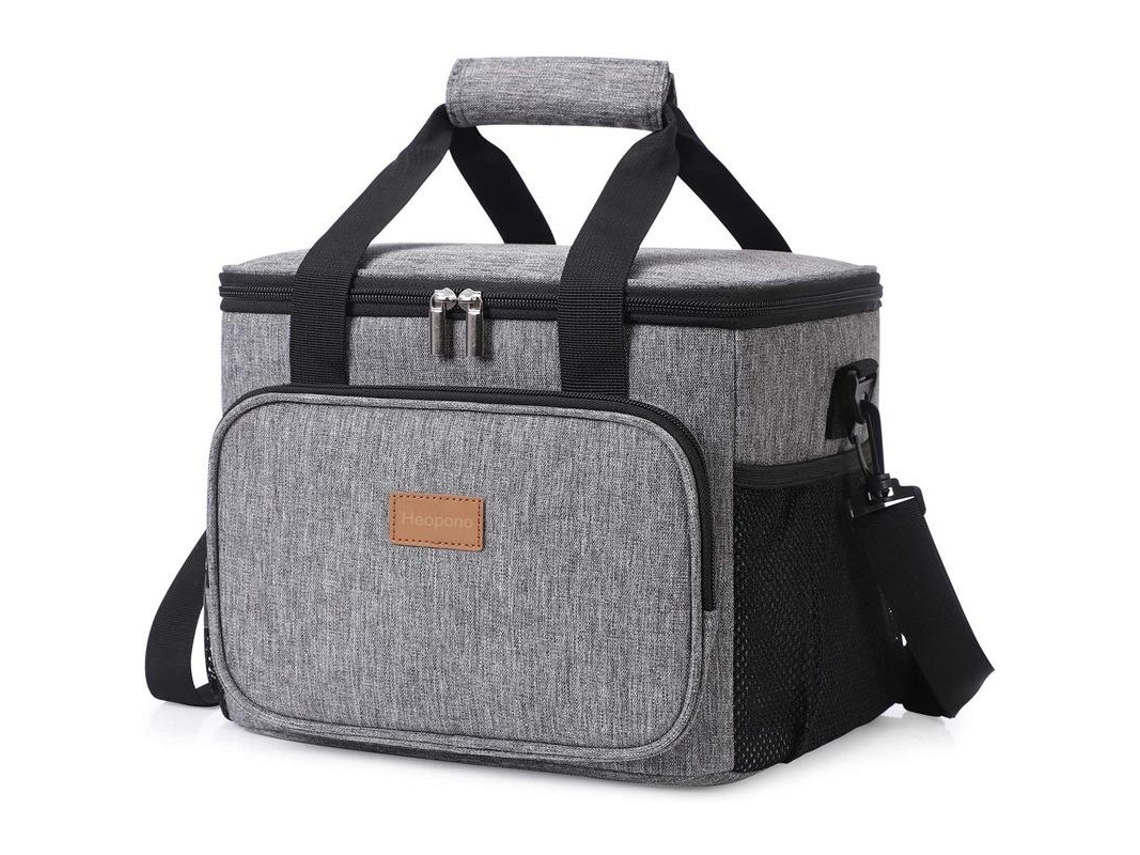 (cinza) Bolsa Térmica Para Almoço, À Prova De Vazamentos, Com Alça De Ombro Ajustável.