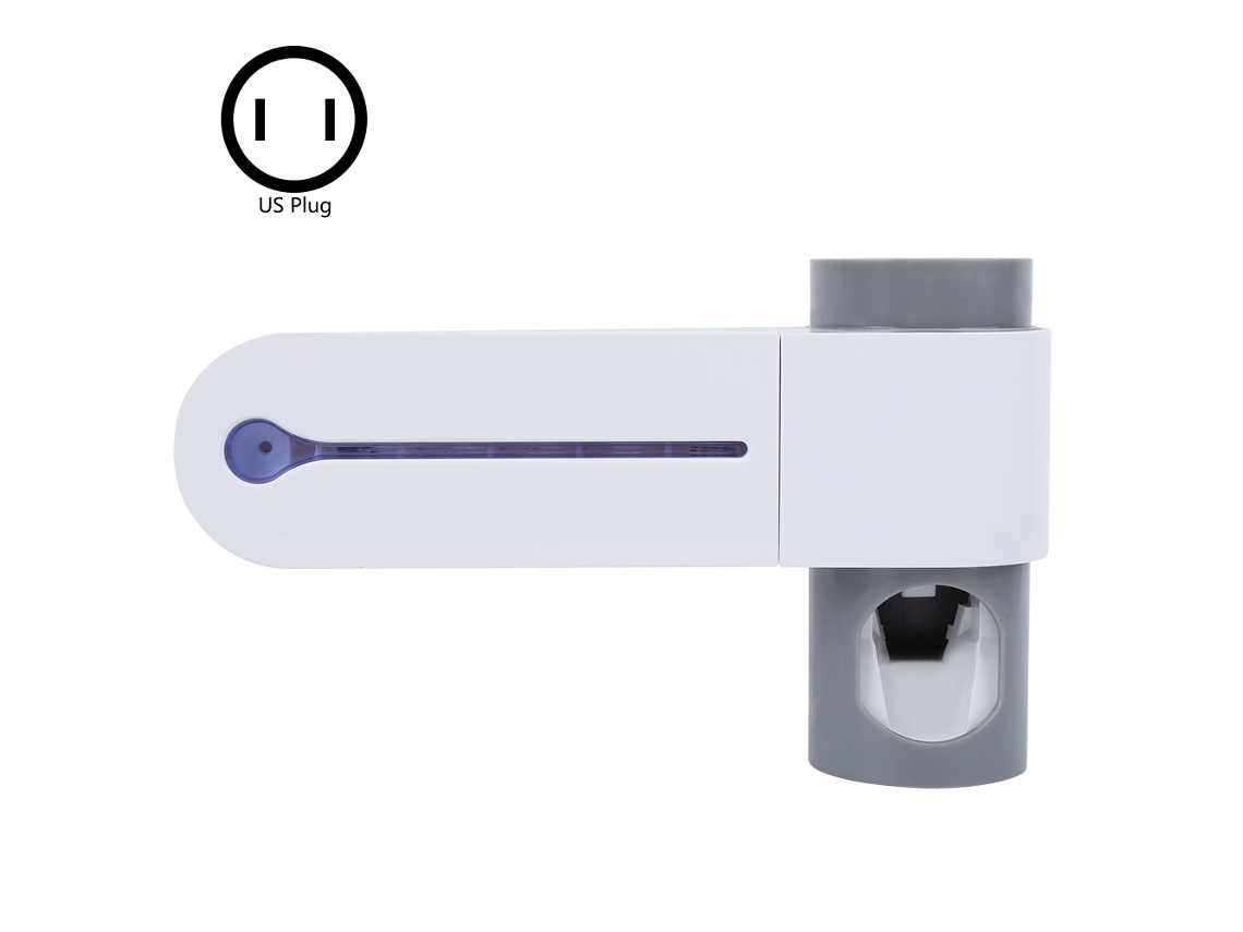 Laxiscreed Esterilizador Uv E Dispenser Para Escova De Dentes Com Suporte Integrado