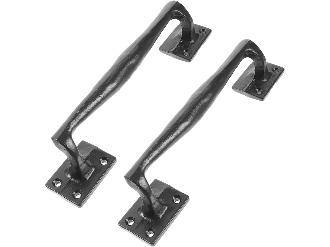 Puxadores Mikikit Para Porta De Celeiro, Estilo Rústico, Conjunto De 2 Peças, Ferro, 24, 5cm 9, 65 Polegadas, Resistente