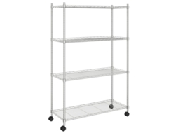 Conjunto 1 Storage Shelf, Storage Shelves Vidaxl Prateado Ferro (90 X 35 X 142 Cm)