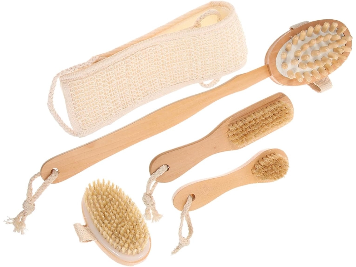 Lurelia Kit De 5 Buchas Vegetais De Banho De Cuidado Corporal, Bucha Vegetal