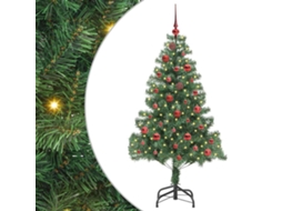 Conjunto 1 Árvore De Natal Vidaxl Verde Pvc (150 Cm)