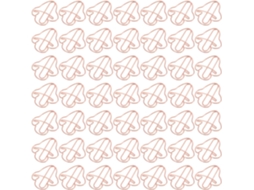 Conjunto Ibasenice com 50 clipes de papel metálicos criativos no formato Cogumelo para decoração escolar e trabalhos artísticos de feriados.