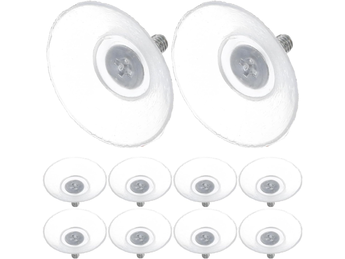 Para Móveis, Fácil Instalação E Forte Sucção, Pvc, 10 Ventosas Transparentes Ideais Para Mesas E Janelas