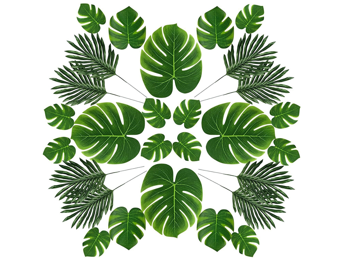 12 Tapetes de Mesa Folha Tartaruga Artificial Verde 19×23cm | S/MARCA