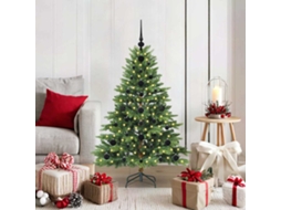 Vidaxl Árvore De Natal Artificial Com 150 Leds Verde 120 Cm Pe E Pvc