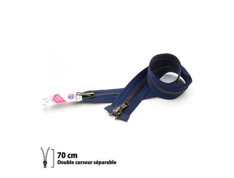 Fecho Éclair Z18 Cursor Duplo Separável 6mm 70 Cm Eclair Prym