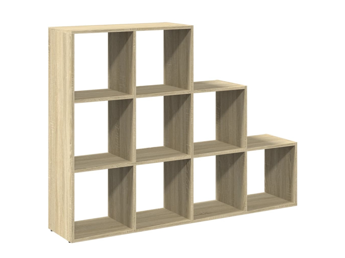 Estante Divisória 3 Níveis Derivados de Madeira Carvalho Sonoma MAISON EXCLUSIVE (99x29x99 cm)
