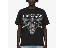 Rockinstone The Crow Crows And Rose Triangle Black T-shirt Size:l