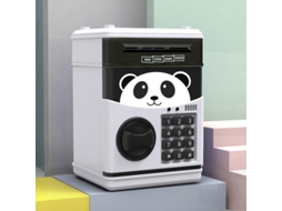 Cofrinho Eletrônico , Infantil Com Proteção Por Senha, Tipo Caixa Mecanismo De Rolagem Automática, Cofre Eletrônico, Excele Aquaforge (panda)