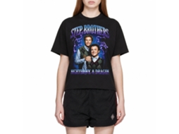 Rockinstone Step Brothers Movie Lightning Gradient Black Adult T-shirt Size:xl