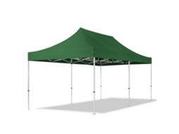 Tenda Dobrável 3x6m, Alumínio Profissional De 40 Mm, Verde Escuro