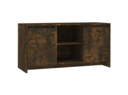 Tv Cabinet, Tv Cabinets Vidaxl Marrom Madeira Processada (n/a)