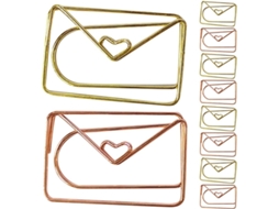 Conjunto De 20-clips Papel Homoyoyo, Com Formatos Divertidos E Originais Marcadores De Livros, Envelopes E