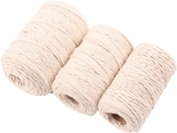 Corda De Algodão Bege, Leve E Fácil De Cortar, Com 2mm De Diâmetro E 100m Comprimento, Ideal Para Artesanato E Decoração