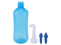 Garrafa de Irrigação Nasal com Cabeças de 1 e 5 Buracos | S/MARCA