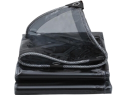 Black Tarp Cover 5x5m 5x6m 5x8m 100% Waterproof Pvc Tarpaulin With Reinforced Grommets, Multipurpose Use For Greenhouse