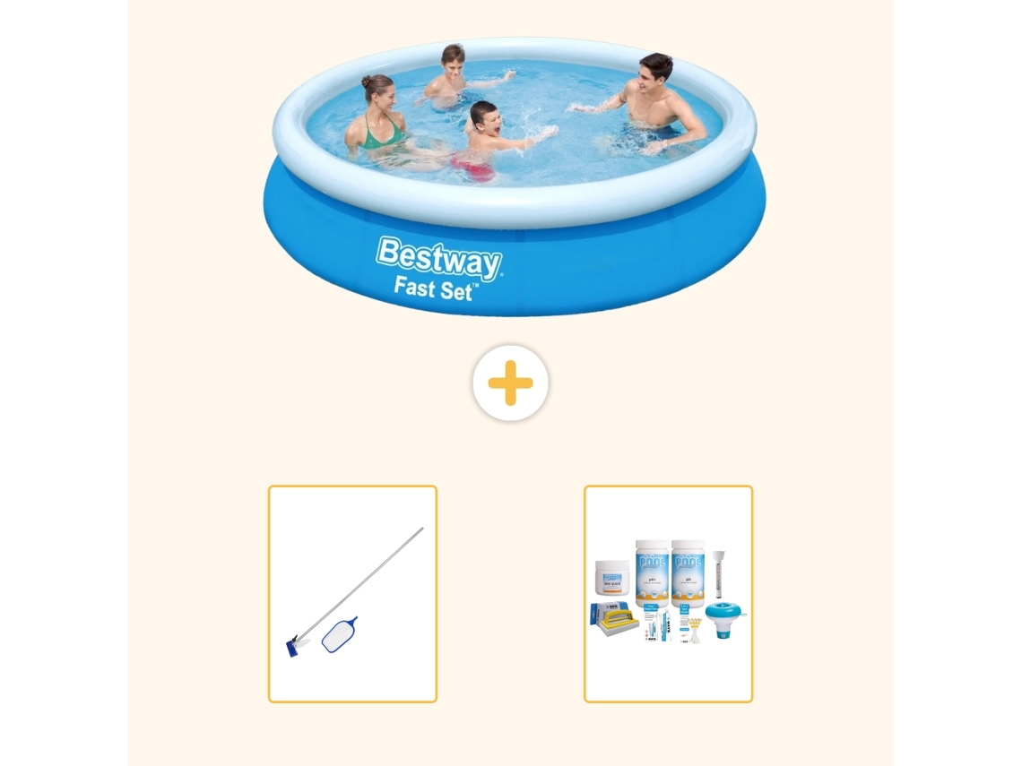 Bestway Piscina Bestway Fast Set Redonda - 244x61 Cm - 3-peças S22621