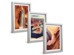 Composição De Quadros Cachoeira Em Um Desfiladeiro Espelharte (3 Peças 20x30 Cm)