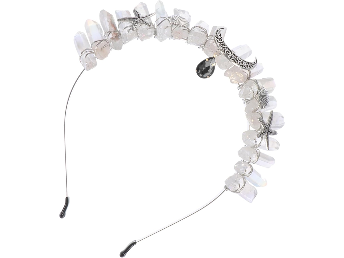 1 Pingente De Cristal Em Formato De Peixe E Estrela-do-mar Para Tiara Decorativa