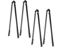 Conjunto De 4 Peças Pinças Para Churrasco Mikinona, Com Cabo Confortável Para Grelhas E Fogueiras Ao Ar Livre