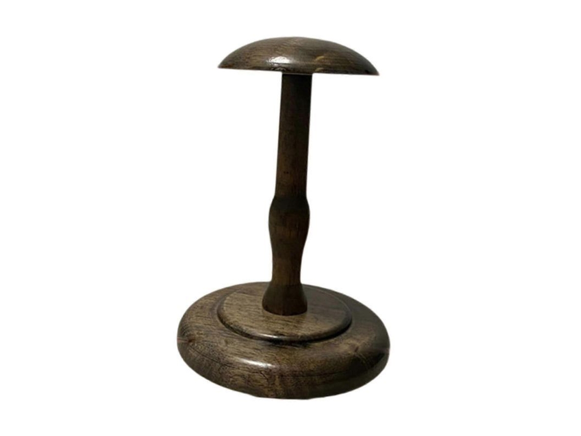 Suporte De Chapéu De Madeira Vintage Com Design Compacto E Estável Para Uso Doméstico E Comercial Marrom Escuro