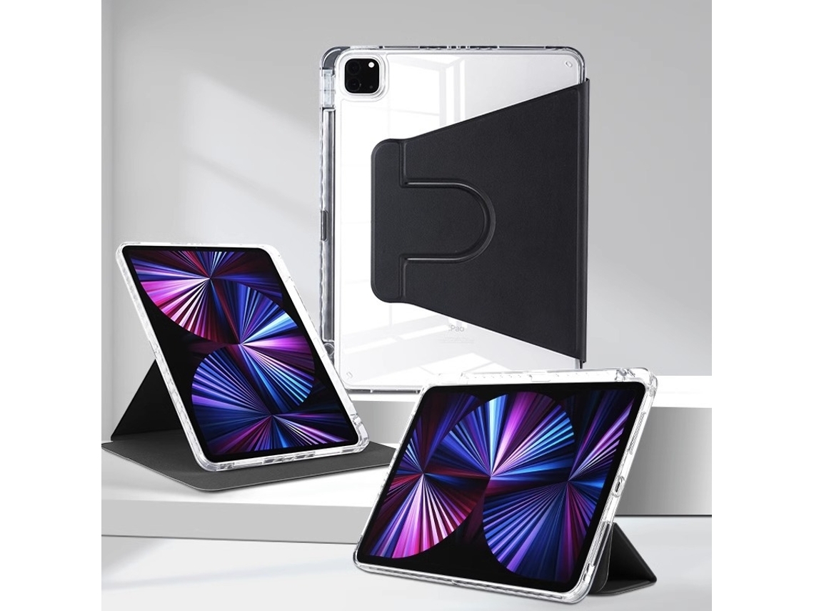 Capa Protetora Giratória Preta Para Ipad Pro 11 /air 4/air 5 De 10,9 Polegadas. Tuotuo (2022/2021/2018)