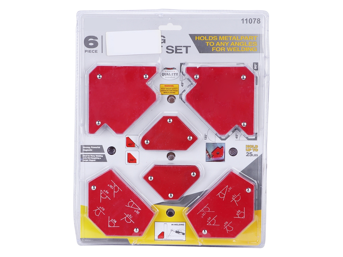 6 Peças Porta Soldadura Posicionador Magnético De Ângulo Fixo Ferramenta De Soldadura Sem Interruptor