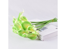 20 Buquês de Flores Artificiais Verdes com Toque Realista, em Seda Artificial BRILVIBERA