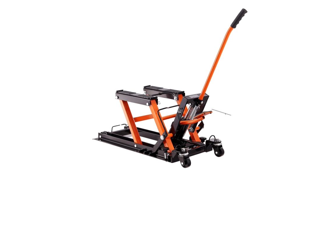 Macaco para motocicleta, capacidade de 1500 lb, alcance de elevação de 47" a 15", aço resistente, OEM 1500 lb