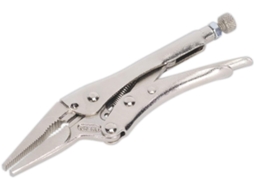 Alicate De Bico Longo Com Trava Ak6824, Capacidade De 170 Mm.
