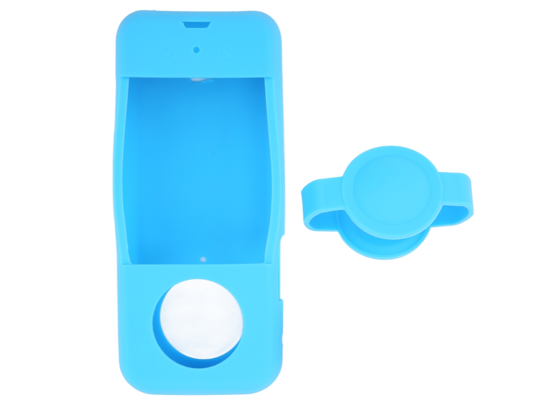 Kit De Capa De Silicona E Tampa De Lente Para Câmera Insta360 X3 Acessórios Protetores Azul
