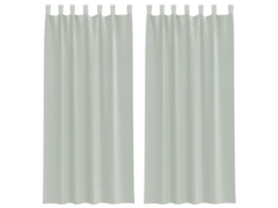 Voile Curtain, Voile Curtains Vidaxl Cinzeto Tecido (140 X 225 Cm)