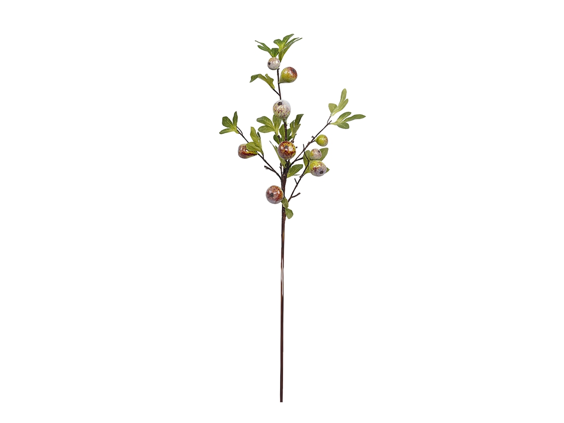 Galho de Figo Simulado 92cm com Frutas para Decoração | S/MARCA