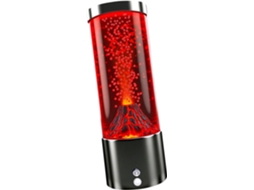Luminária Noturna Vulcão Led, Controle Por Toque, Recarregável Via Usb