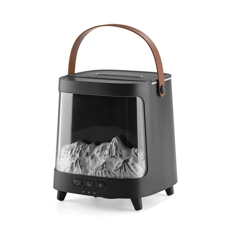 (preto) Difusor De Aromas Com Temporizador De 3 Velocidades, Controle Remoto Usb, Pulverização Automática E Luz Ambiente.