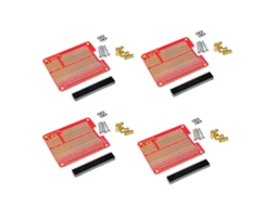 4 Conjuntos Gpio Breakout Diy Breadboard Shield Kit De Placa De Expansão Vermelha Para Raspberry Pi 4 3 2 B A