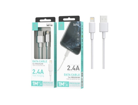 Cabo para iPhone IKREA com 1M Fast Charging 2.4A Branco