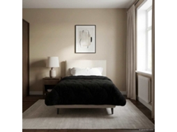 Vidaxl Duvet De Ano Inteiro Colchonete Preto 135 X 220 Cm