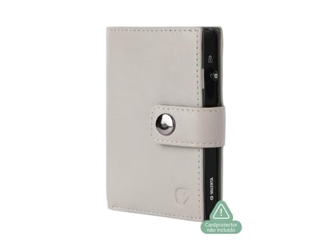 Valenta Carteira Card Wallet Leather Magsafe Luxe Off White