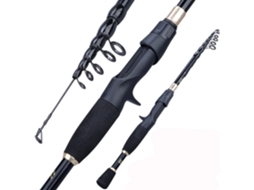 2,1m 0,4m 2,4 M Vara Pesca Fibra Carbono Arremesso Ideal Fácil Montar
