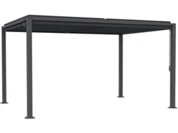 Pérgula Bioclimática Autoportante Howard Com Lâminas Reguláveis 3 X 4 M Cinzento Habitat Et Jardin