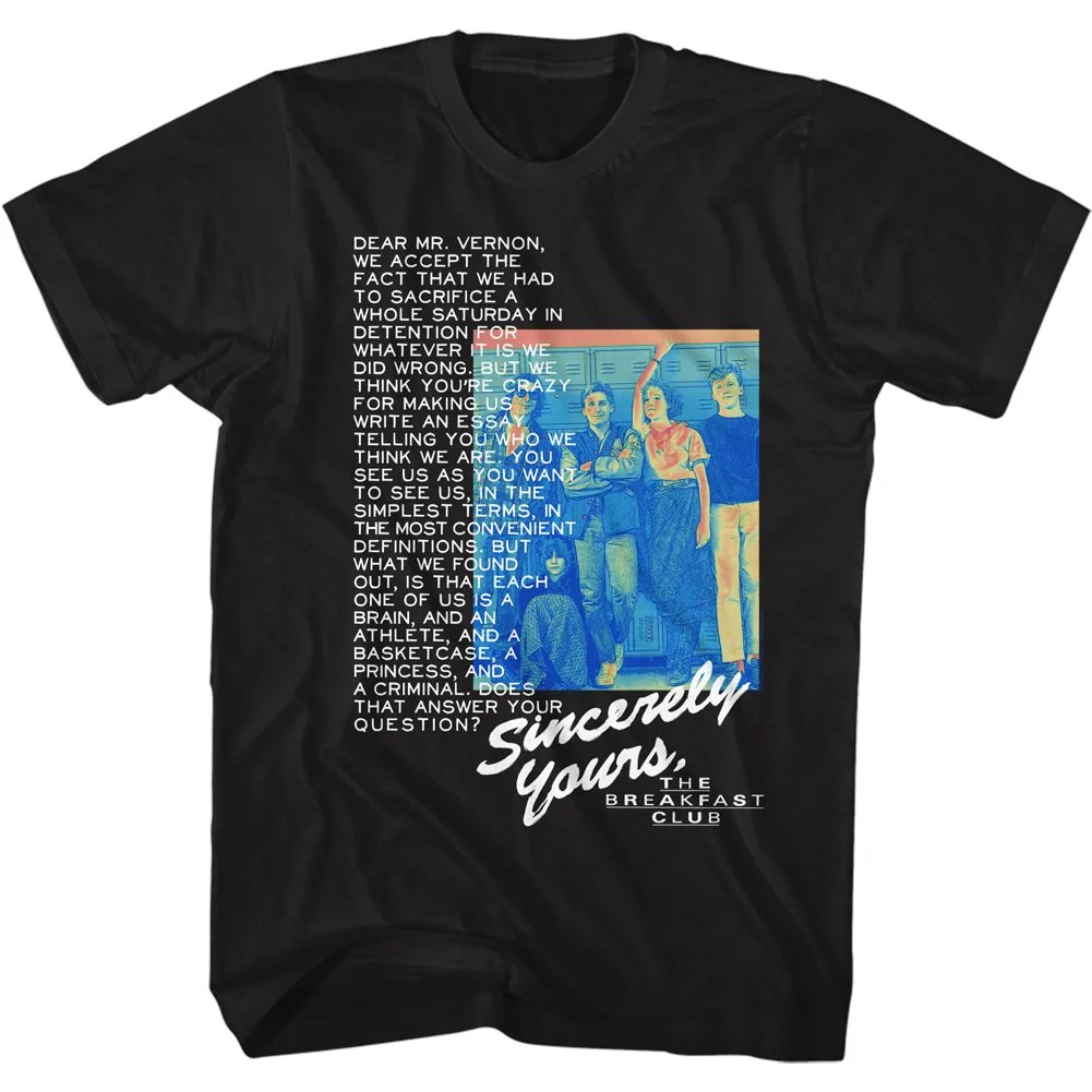 Rockinstone Breakfast Club Movie Heat Map 2 Black Adult T-shirt Size:xl