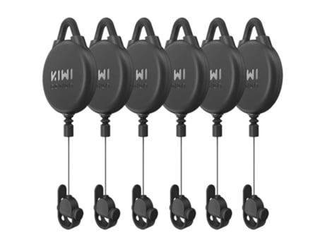 Sistema de 6 Gancho de Cabo Suspenso KIWI DESIGN V2-6 para Meta Quest 2/3/Pro Preto