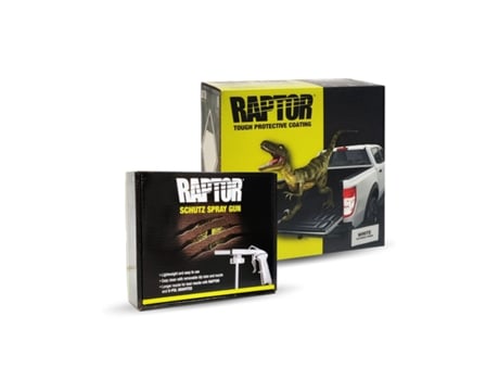 Kit De Pintura Raptor 2k Branco 4 Lt Pistola De Pintura Std U Pol