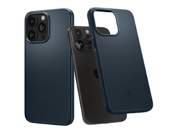Capa Spigen De Ajuste Fino Para Iphone 15 Pro Max Com Detalhes De Metal